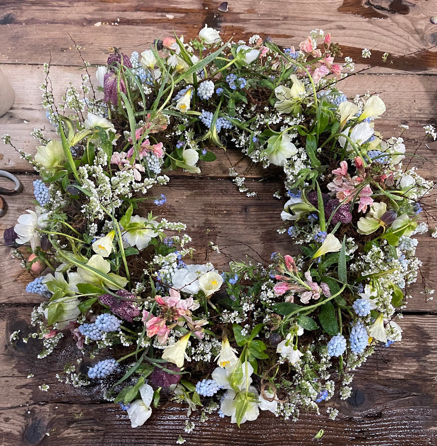 Natural, Seasonal Farewell Wreath